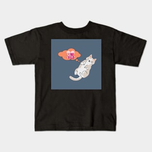 Dreaming cat Kids T-Shirt